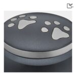 Messing dierenurn - Klassiek Rond antraciet - 0,80 Liter
