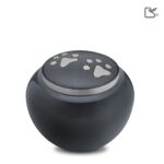 Messing dierenurn - Klassiek Rond antraciet - 0,80 Liter