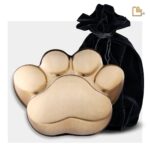 Messing dierenurn - LovePaw goud - 0,70 Liter