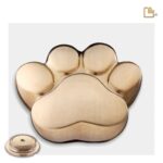 Messing dierenurn - LovePaw goud - 1,21 Liter