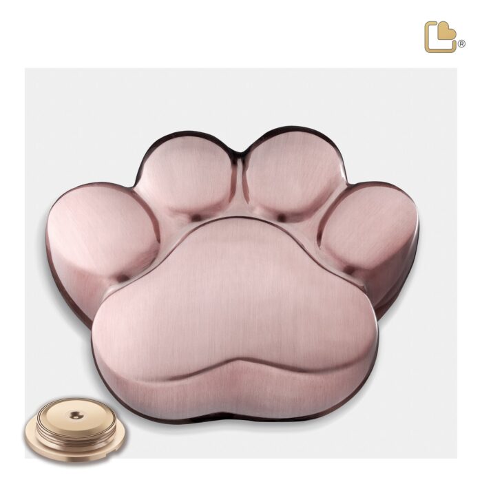 Messing dierenurn - LovePaw RoseGold - 0,70 Liter