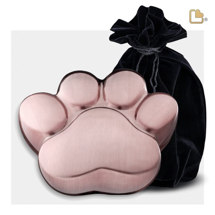Messing dierenurn - LovePaw RoseGold - 0,70 Liter