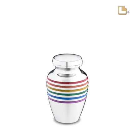 Messing urn - ArtDeco Pride zilver - 0,07 Liter