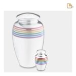 Messing urn - ArtDeco Pride zilver - 0,07 Liter