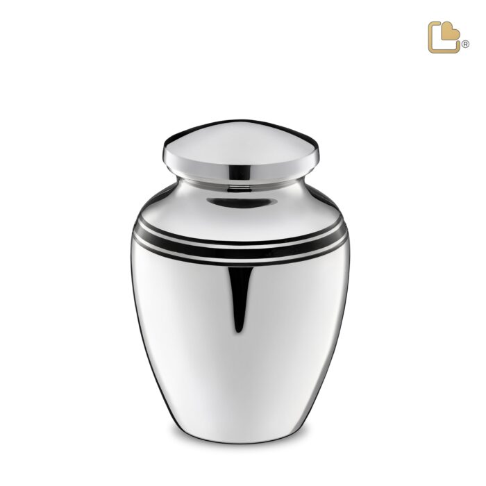 Messing urn - ArtDeco zilver - 2,11 Liter