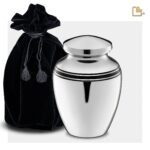 Messing urn - ArtDeco zilver - 2,11 Liter