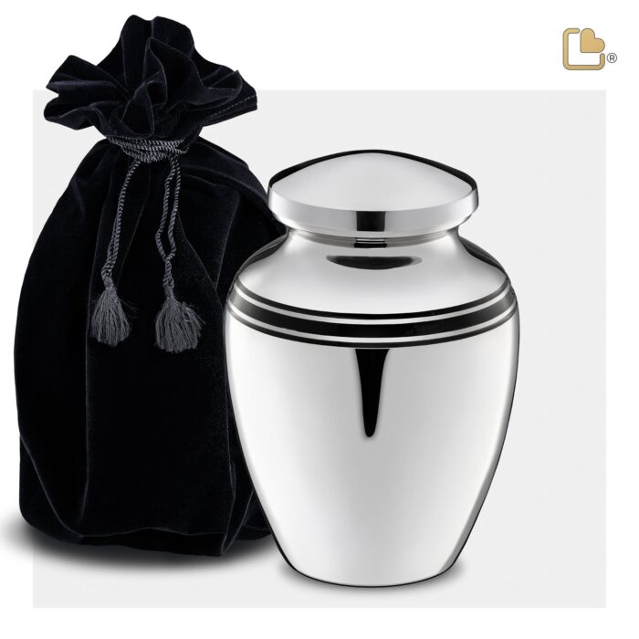 Messing urn - ArtDeco zilver - 2,11 Liter