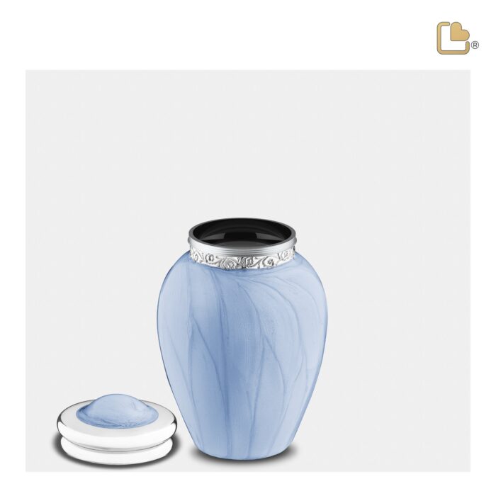 Messing urn - Blessing blauw - 0,07 Liter