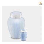 Messing urn - Blessing blauw - 0,07 Liter