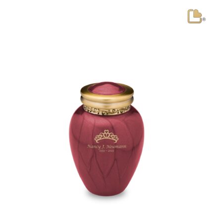 Messing urn - Blessing Crimson goud - 0,07 Liter