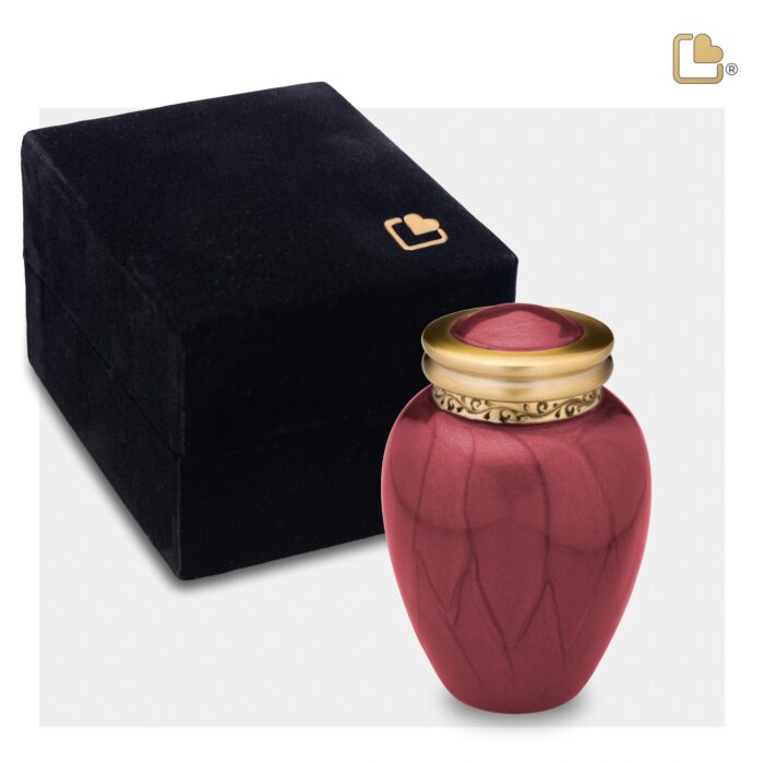 Messing urn - Blessing Crimson goud - 0,07 Liter