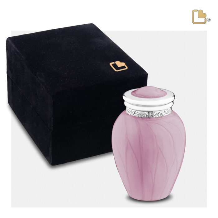 Messing urn - Blessing roze - 0,07 Liter