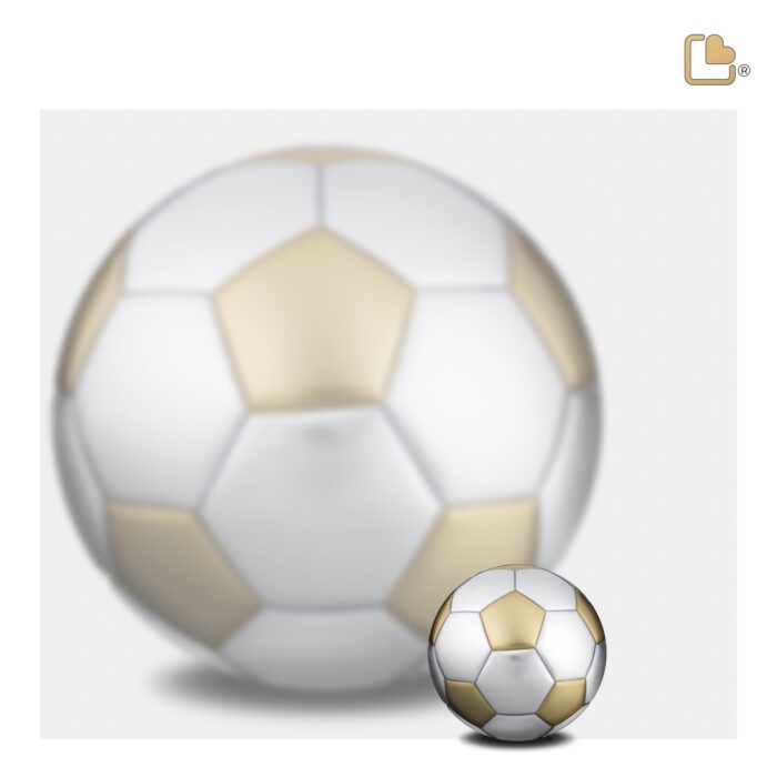 Messing urn - Football goud - 0,07 Liter
