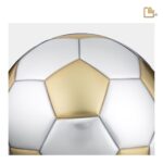 Messing urn - Football goud - 4,51 Liter