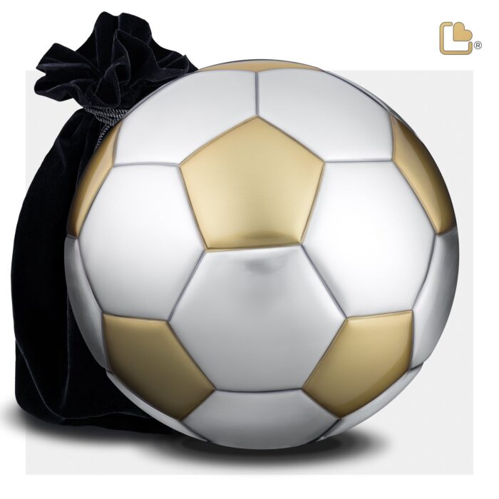 Messing urn - Football goud - 4,51 Liter