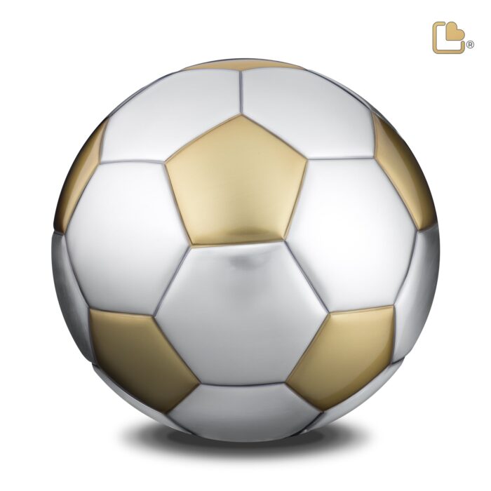 Messing urn - Football goud - 4,51 Liter