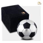 Messing urn - Football Matt zwart - 0,07 Liter