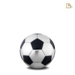 Messing urn - Football Matt zwart - 0,07 Liter