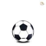Messing urn - Football Matt zwart - 0,07 Liter
