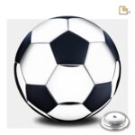Messing urn - Football Matt zwart - 4,51 Liter