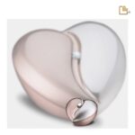Messing urn - HeartFelt RoseGold w Crystal - 0,11 Liter