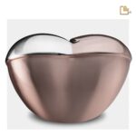 Messing urn - HeartFelt RoseGold w Crystal - 5,51 Liter