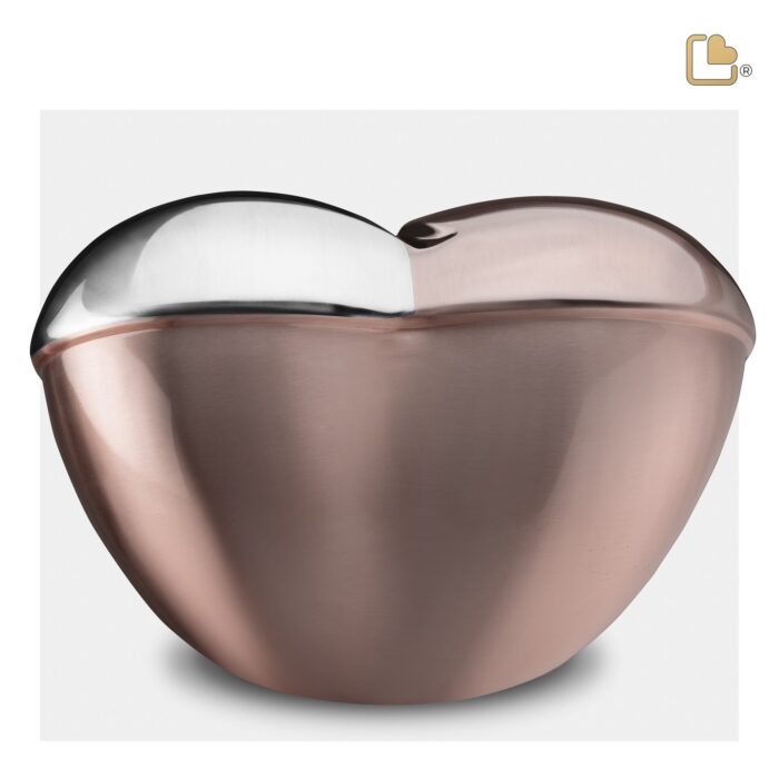 Messing urn - HeartFelt RoseGold w Crystal - 5,51 Liter