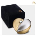 Messing urn - HeartFelt w Crystal goud - 0,11 Liter