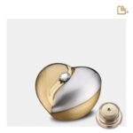 Messing urn - HeartFelt w Crystal goud - 0,11 Liter
