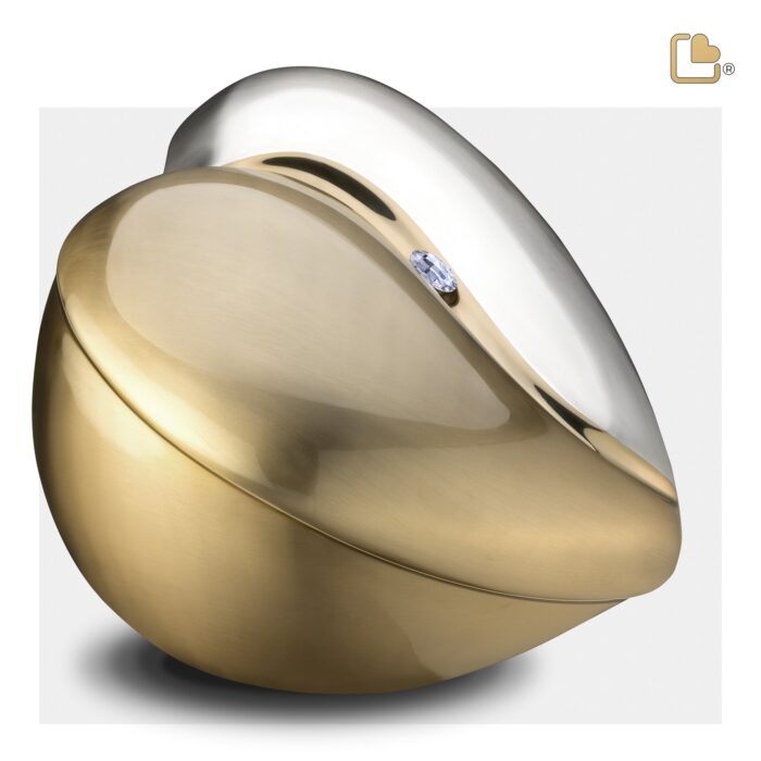 Messing urn - HeartFelt w Crystal goud - 5,51 Liter