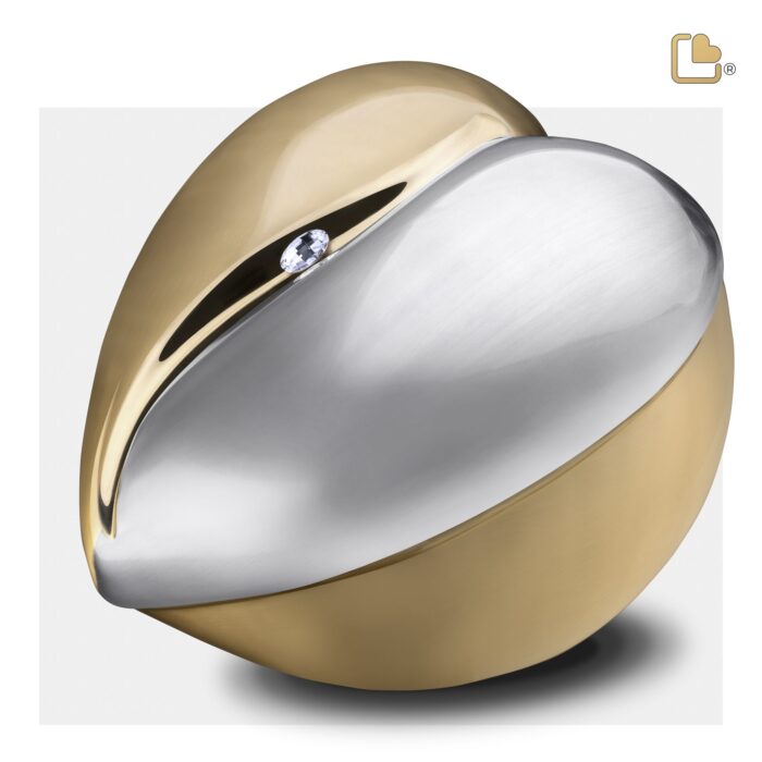 Messing urn - HeartFelt w Crystal goud - 5,51 Liter