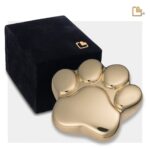 Messing urn - LovePaw goud - 0,07 Liter
