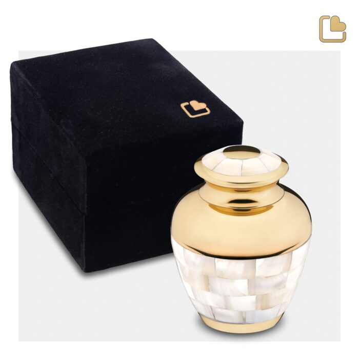 Messing urn - Mother goud - 0,07 Liter