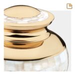 Messing urn - Mother goud - 1,02 Liter