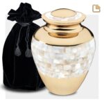 Messing urn - Mother goud - 3,61 Liter