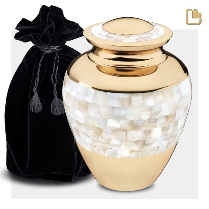 Messing urn - Mother goud - 3,61 Liter