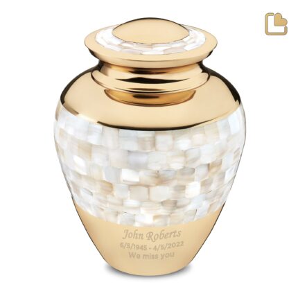 Messing urn - Mother goud - 3,61 Liter