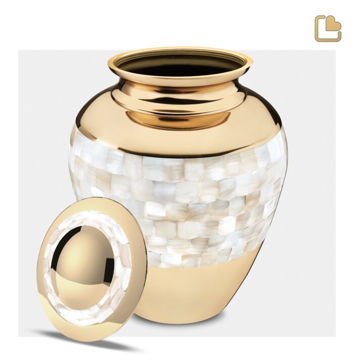 Messing urn - Mother goud - 3,61 Liter
