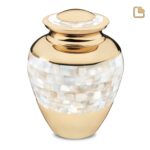 Messing urn - Mother goud - 3,61 Liter