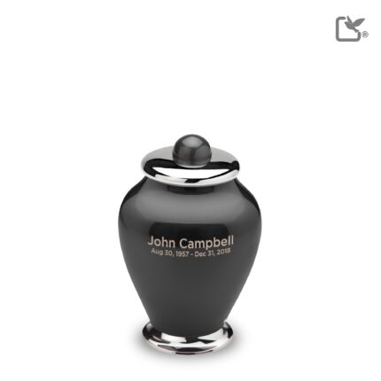 Messing urn - Simplicity antraciet - 0,07 Liter