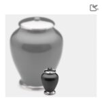 Messing urn - Simplicity antraciet - 0,07 Liter