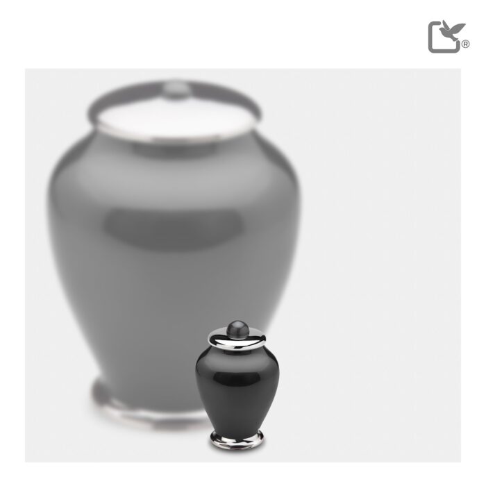 Messing urn - Simplicity antraciet - 0,07 Liter
