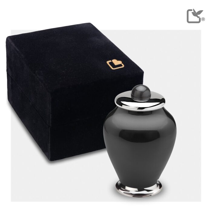 Messing urn - Simplicity antraciet - 0,07 Liter
