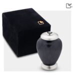 Messing urn - Simplicity w Crystal antraciet - 0,07 Liter