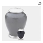 Messing urn - Simplicity w Crystal antraciet - 0,07 Liter