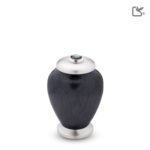 Messing urn - Simplicity w Crystal antraciet - 0,07 Liter