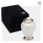 Messing urn - Simplicity wit - 0,07 Liter