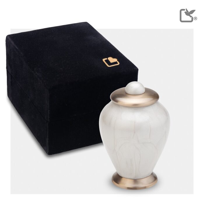 Messing urn - Simplicity wit - 0,07 Liter
