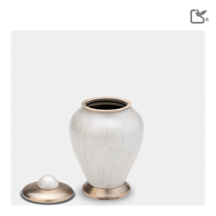 Messing urn - Simplicity wit - 0,07 Liter