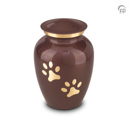 Metalen dierenurn - groot - 1,40 Liter